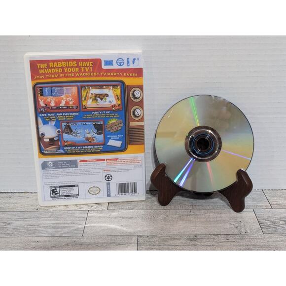 Rayman Raving Rabbids: TV Party (Nintendo Wii, 2008) Printed Cover - Picture 2 of 2